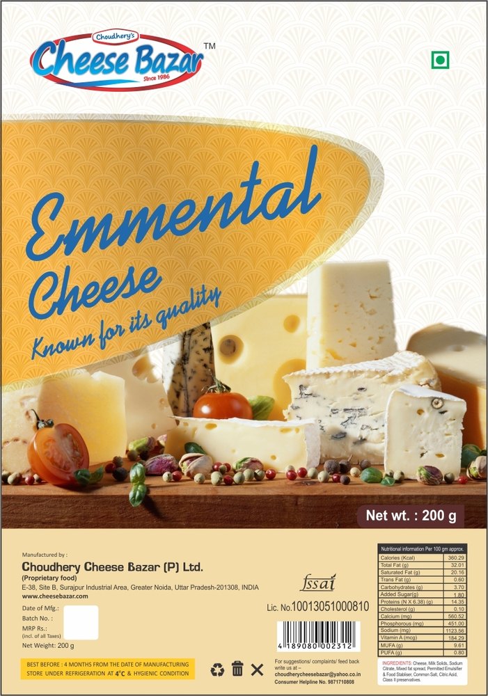 Emmenthal Cheese, Packaging: Box