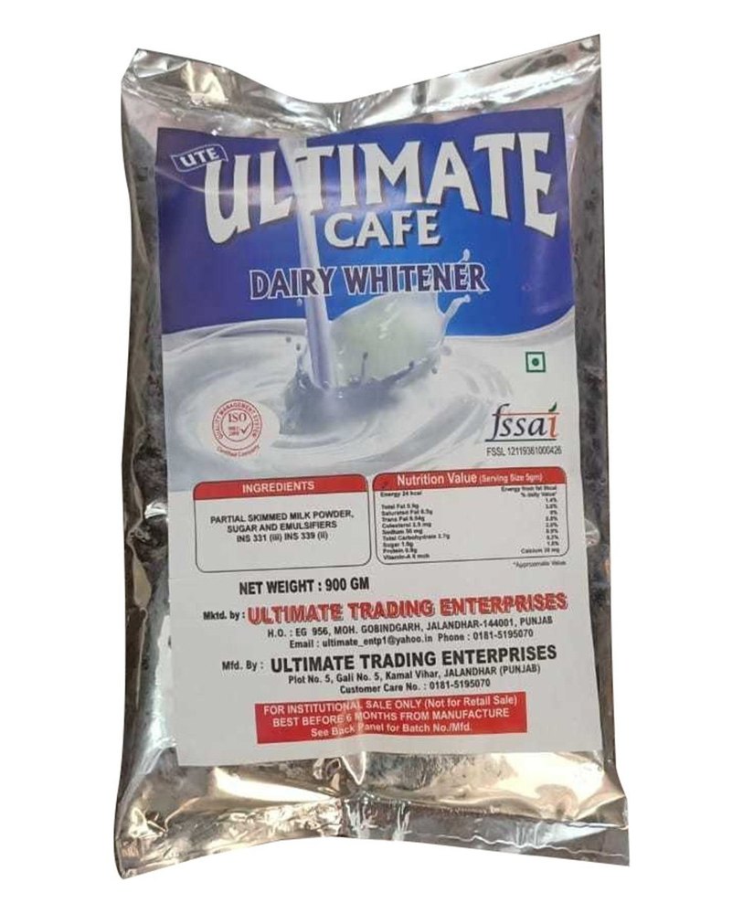 Milk Ultimate Cafe Dairy Whitener, For Home, Packaging Size: 900 Gm