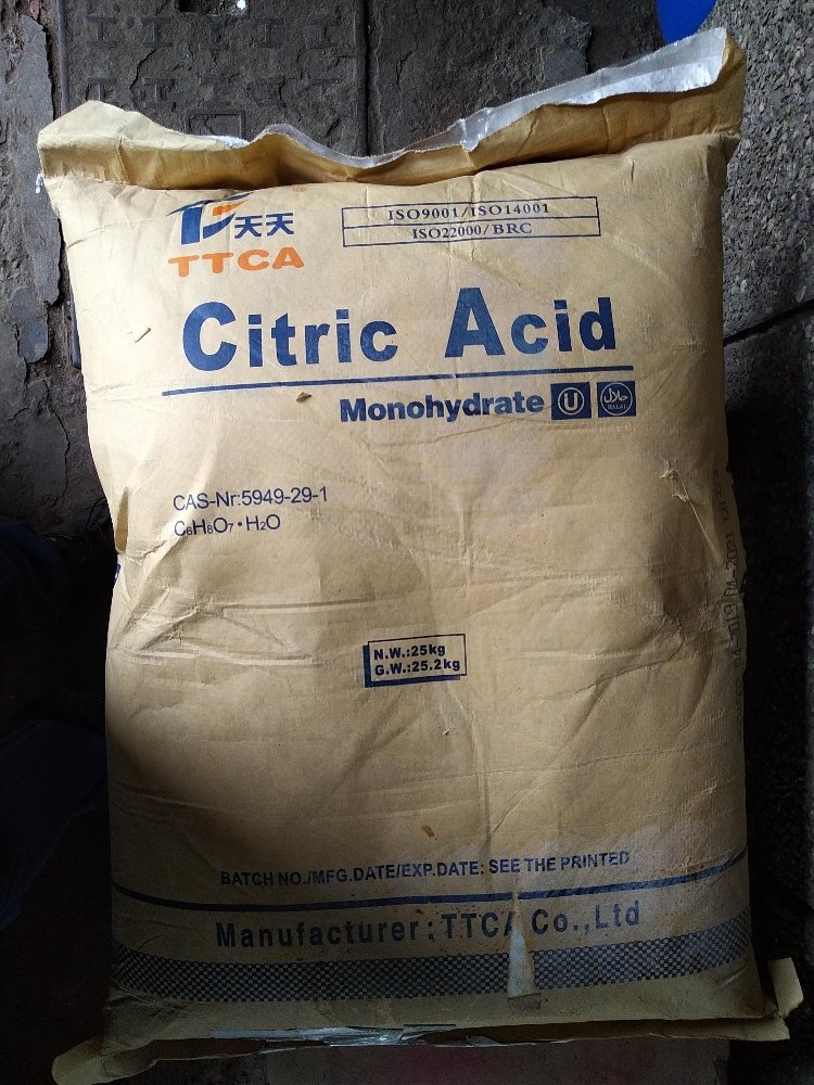 Citric Acid, Packaging Size: 25 Kg BaG