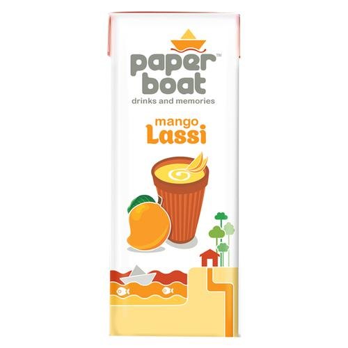 Sugar Paper Boat Mango Lassi, Packaging Size: 180 ml, Packaging Type: Packet