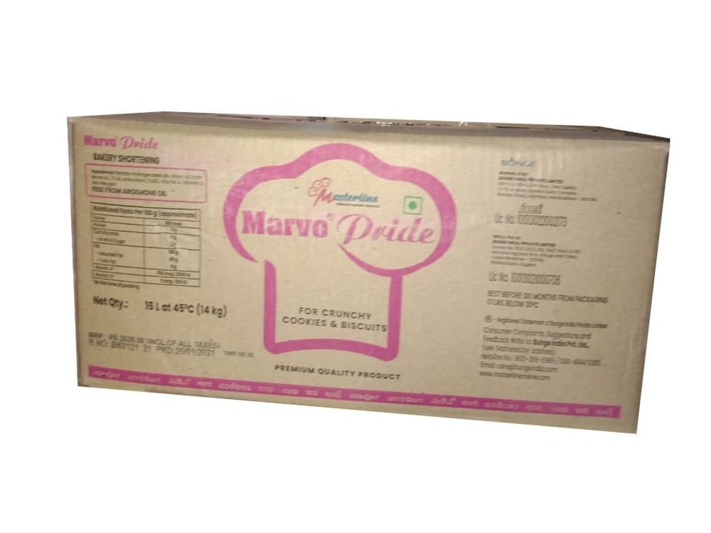 Marvo Pride Margarine, Packaging Type: Carton, Packaging Size: 15 Litre