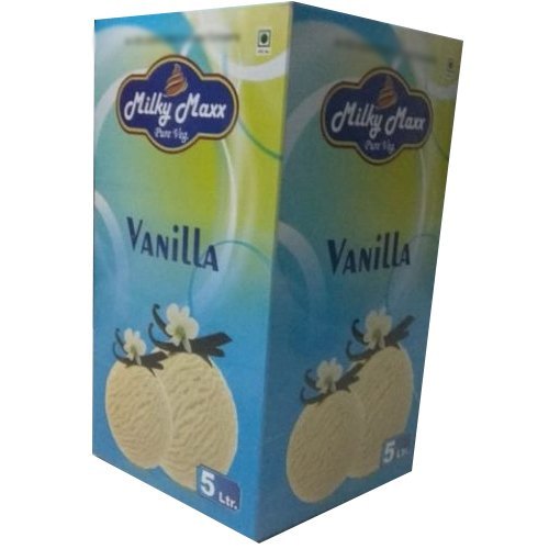 Milky Maxx 5 L Vanilla Ice Cream, Packaging Type: Box