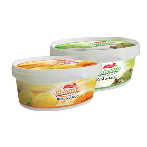 Koolbite Fresh Fruit Icecream Tubs, Packaging: Box