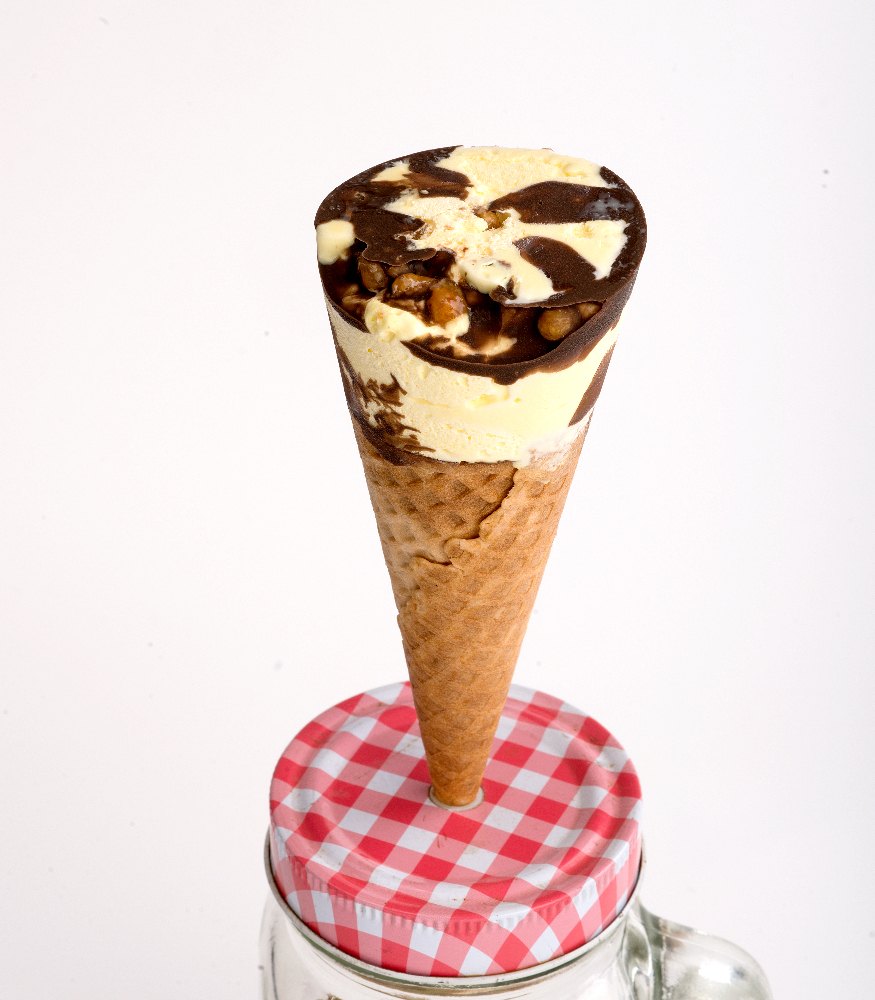 Butterscotch Cone Ice Cream, Packaging Type: Box