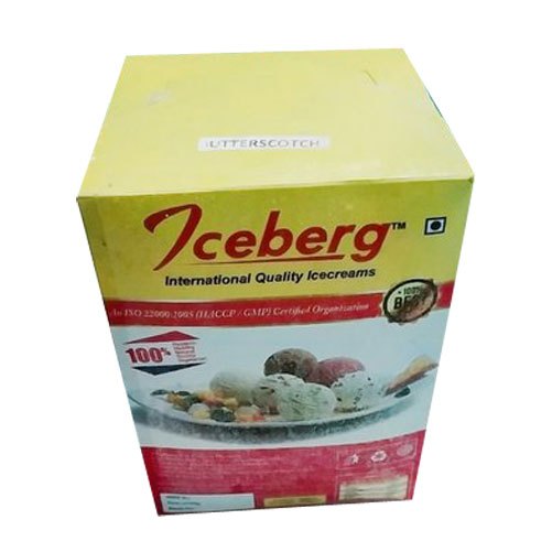 Ice Berg Butter Scotch Ice Cream, Packaging Type: Carton, for Home Purpose