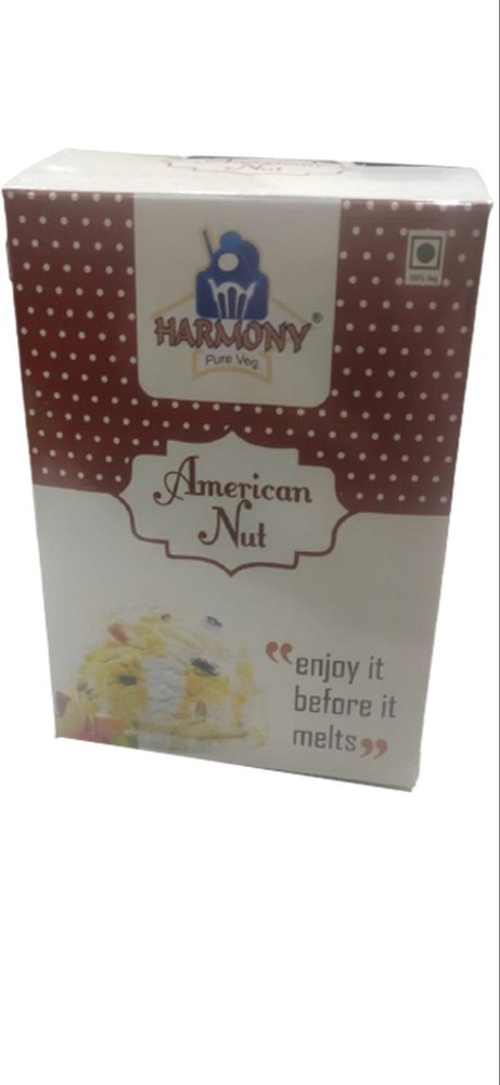 Harmony American Nuts Ice Cream Brick, Box, Packaging Size: 1kg