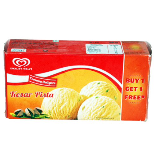 Kesar Pista Ice Cream Packs