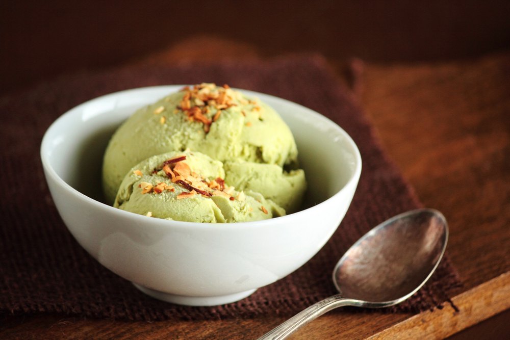 Green Coconut Ice Cream