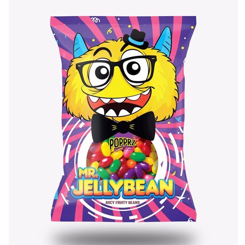Popprz Mixed Mr. Jelly Juicy Fruity Bean, Packaging Type: Packet, Packaging Size: 18g