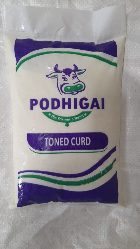 Podhigai Toned Curd, Packaging Type: Packet