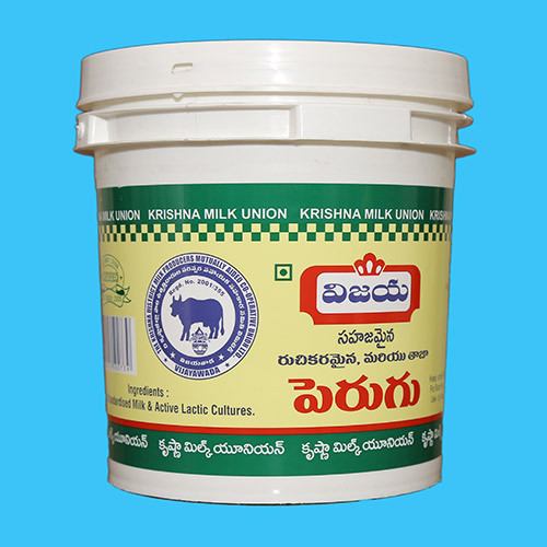 Plastic White Food Grade Curd Bucket, Capacity: 10 Liter, 1