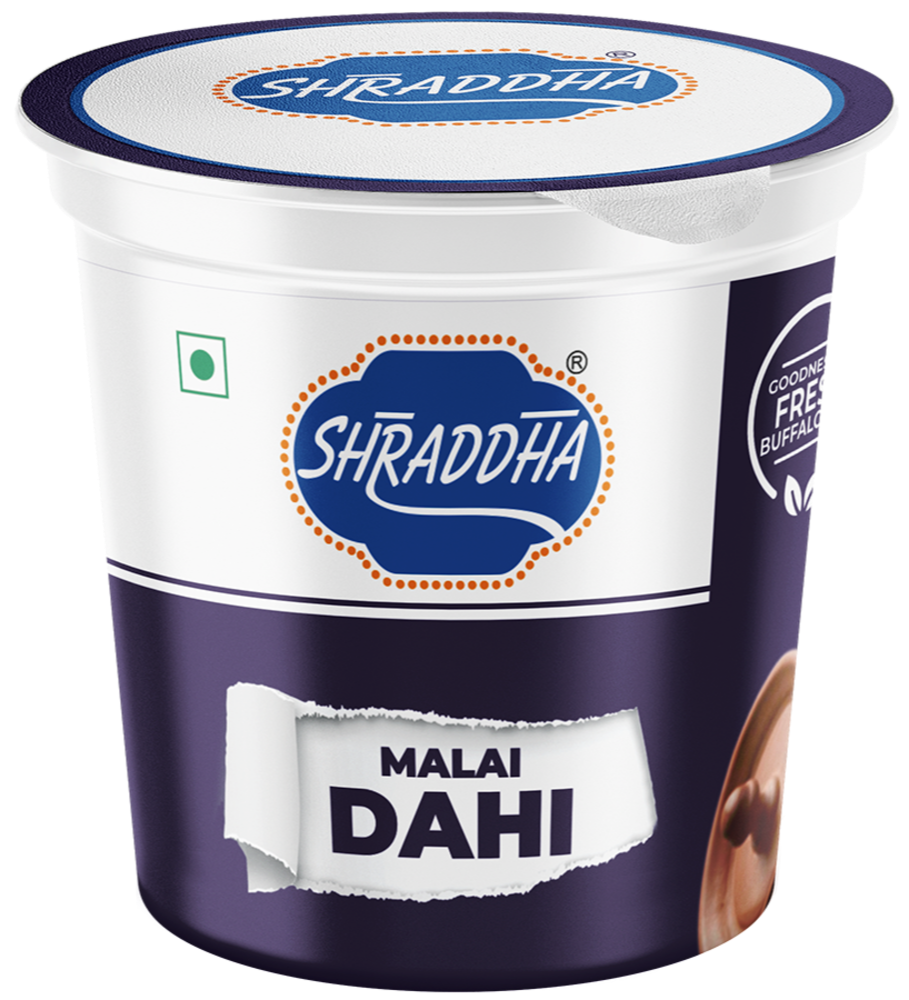 Shraddha 200gm Malai Dahi, Packaging Type: Cup