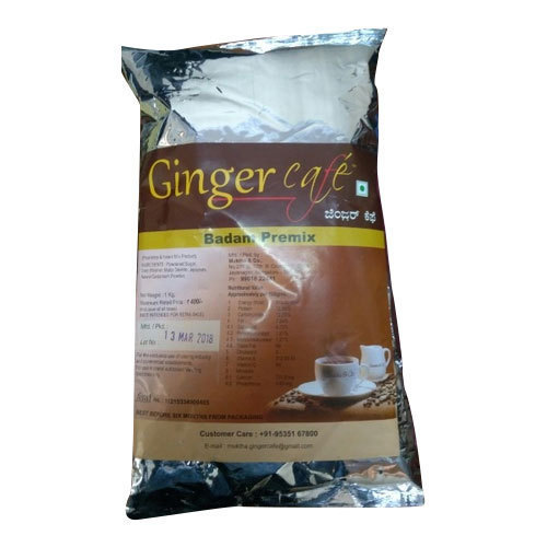 Ginger Cafe Badam Premix, Packaging Type: Packet