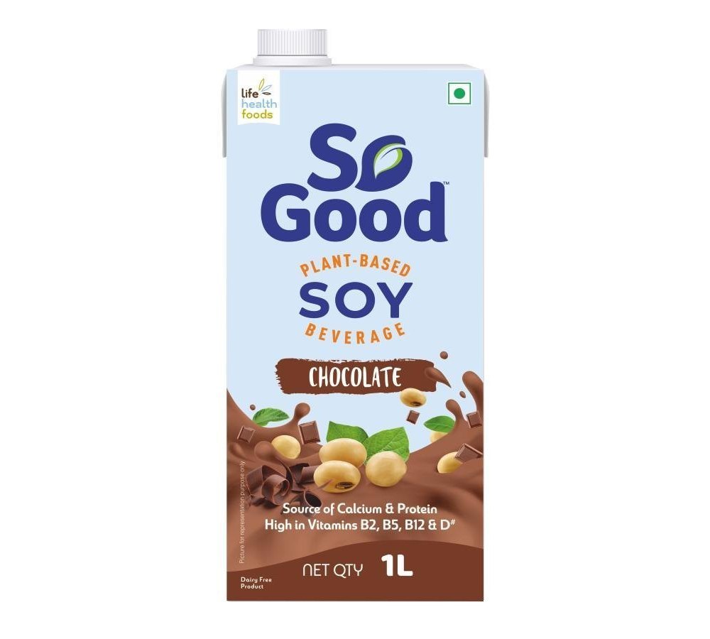 Chocolate Soya Milk, 1 litre, Packaging Type: Tetra Pack