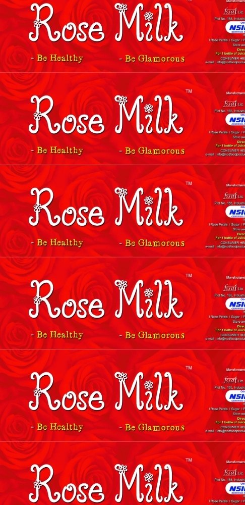 Rose Milk, 750ml, Packaging Type: Bottle