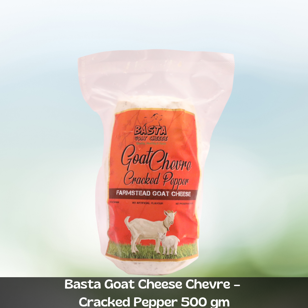 Goat Chevre Cheese (Cracked Pepper) - 250g