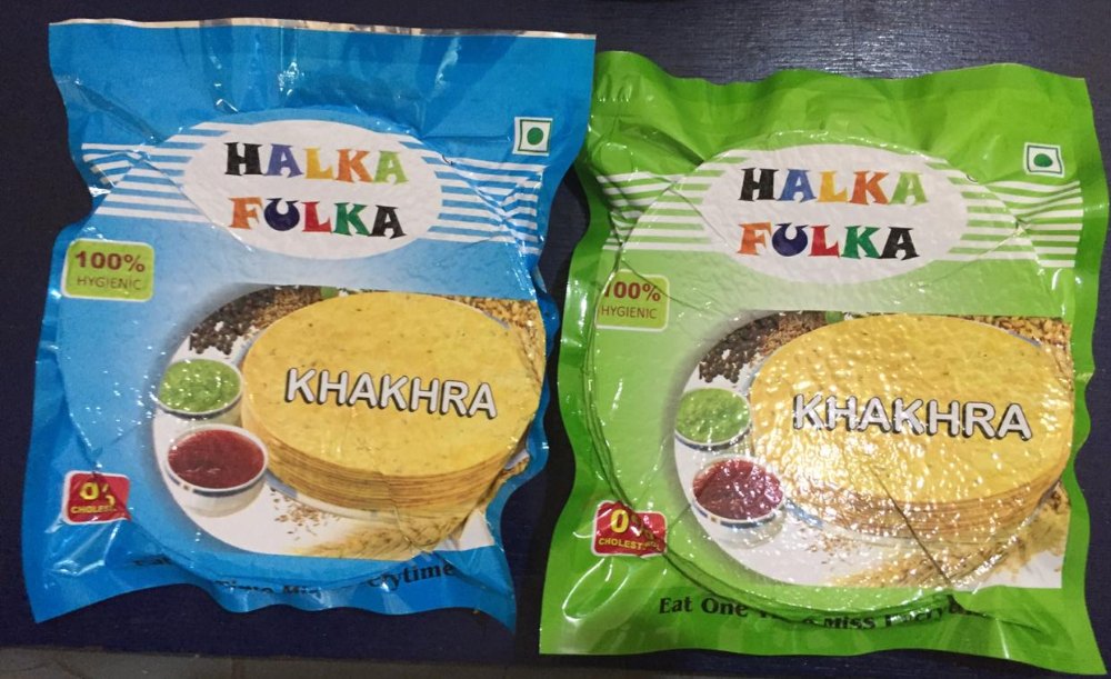 Halka Fulka Garlic Delicious Flavoured Khakhra, Packaging Type: Vacuum Pack