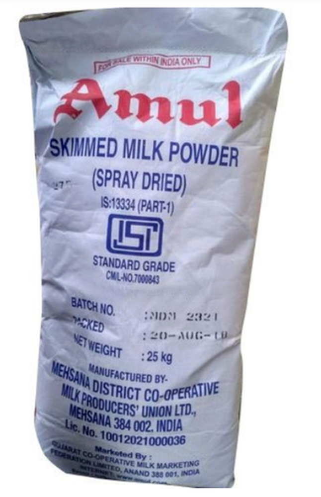 Amul Skimmed Milk Powder, Packaging Type: Bag