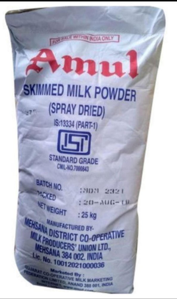 Spray Dried 25 Kg Skimmed Milk Powder Amul, 1.5%, Bag