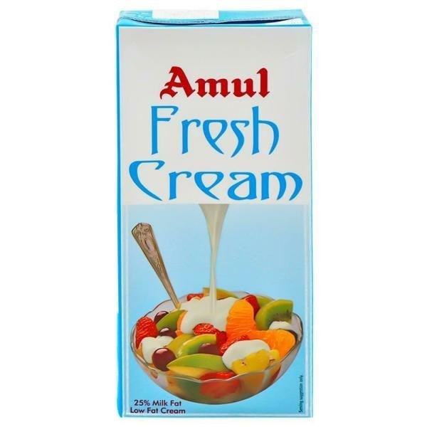 Cold Milk Amul Fresh Cream, For Cooking, Quantity Per Pack: 1