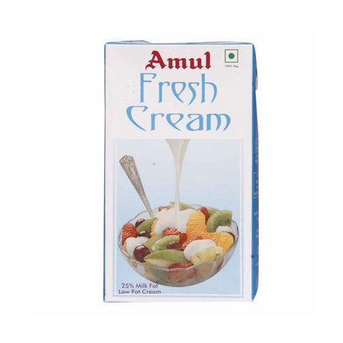 Amul Fresh Cream, Packaging: Packet