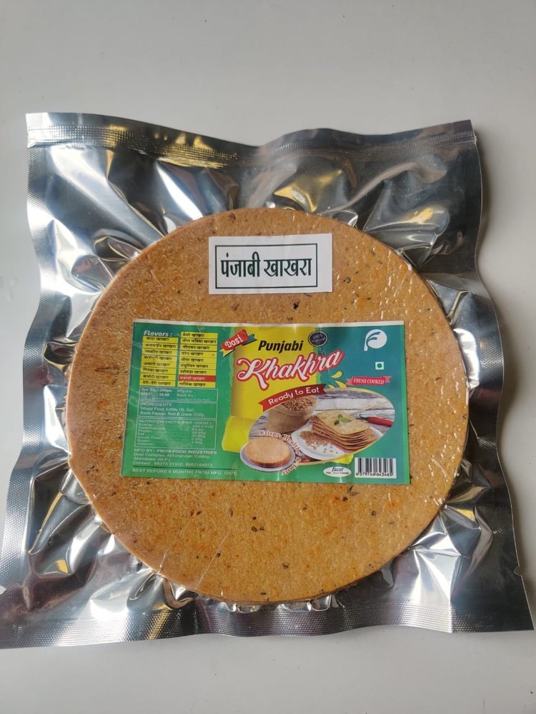 MP Round Punjabi Khakhra, 6 Months From Mfg. Date, Packaging Size: 200 Gm