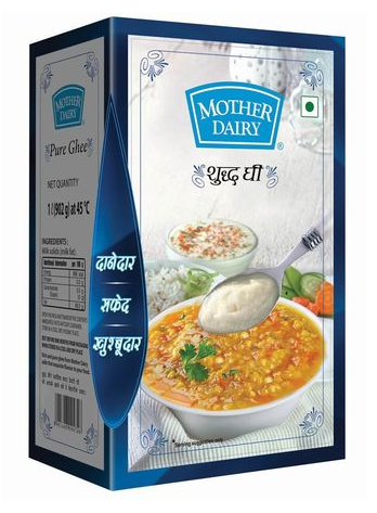 Mother Dairy Pure Cow Ghee (Pouch) - 1 Ltr, Pack Size: 1ltr