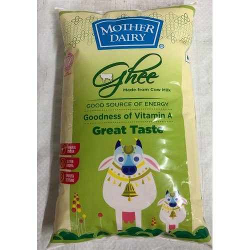 1 Ltr Mother Dairy Cow Ghee Pouch