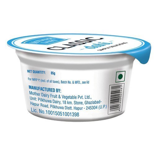 Mother Dairy Dahi 85 Gm, Dahi And Curd, Tock Dahi Good For Healt, Yogurt, 6