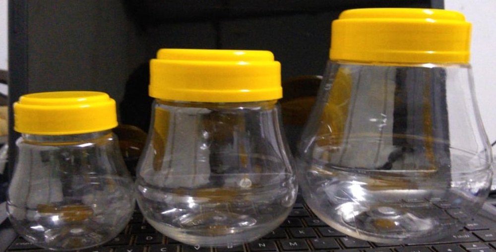 Transparent Gowardhan Ghee Jar, For Beverage, Capacity: 1000 img