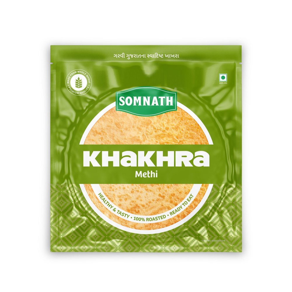 Somnath Methi Khakhra, Packaging Type: Vacuum Pack img