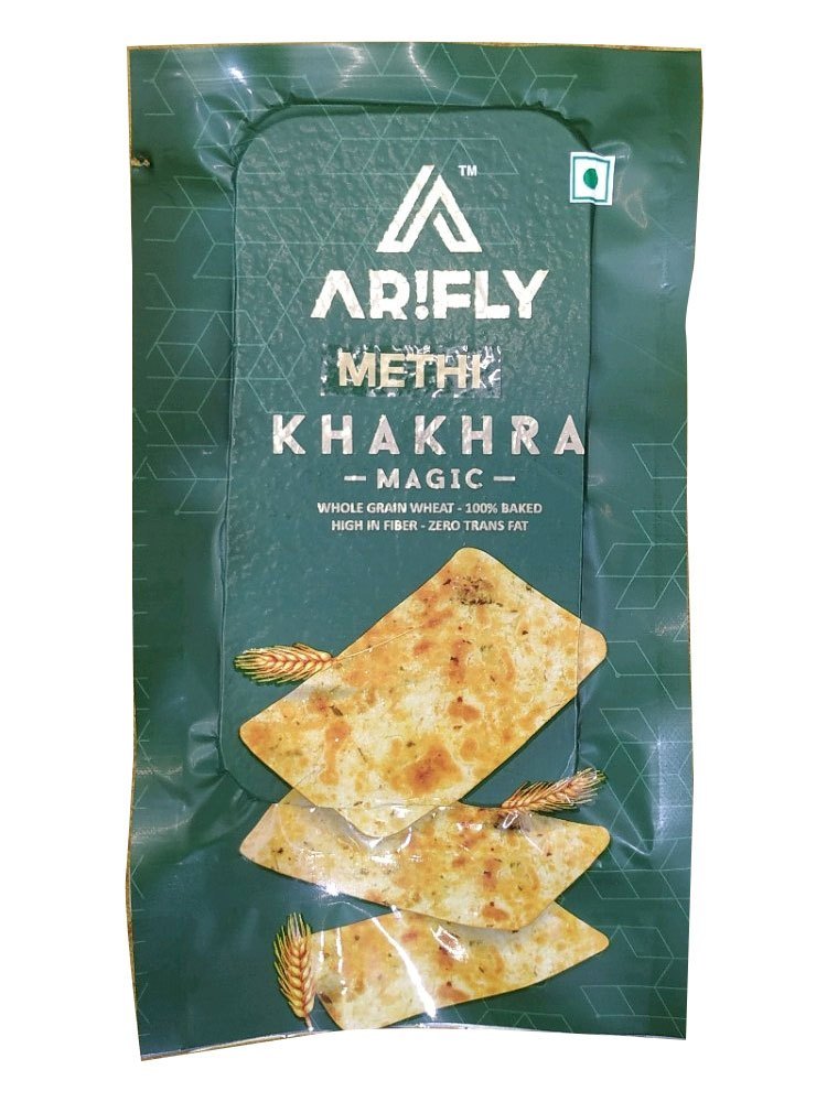 Arifly Methi Khakhra, Packaging Type: Packet, Packaging Size: 25g img