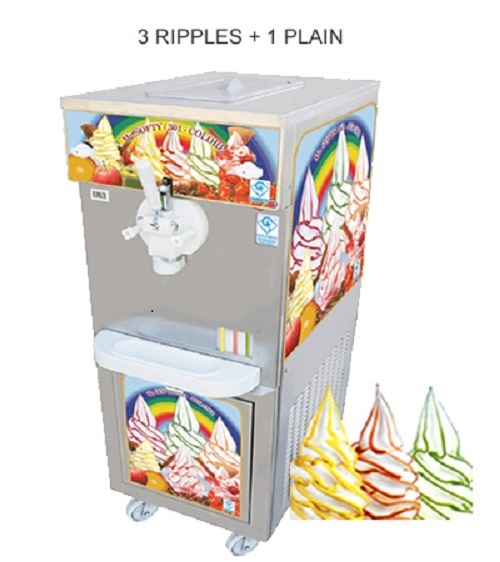 Stainless Steel Mr. Softy 301-COLORE (Ripple Softy Ice Cream Machine), 56 Litres Per Hour