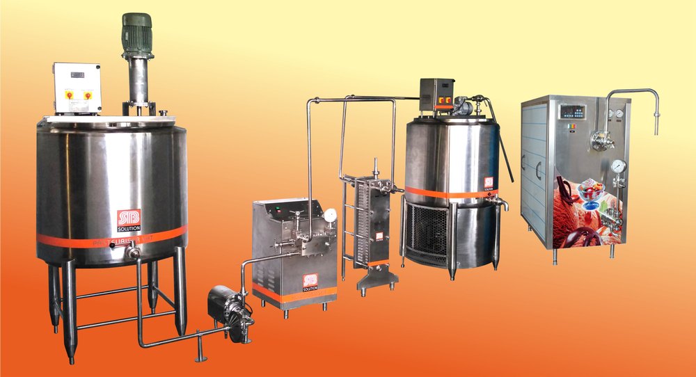 Ice Cream Mix Plant, Capacity: 100-1000lts