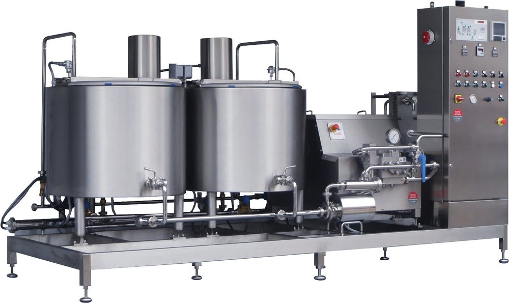 Stainless Steel Ice Cream Processing Plant, For Food Industry, Capacity: 100-1000 L