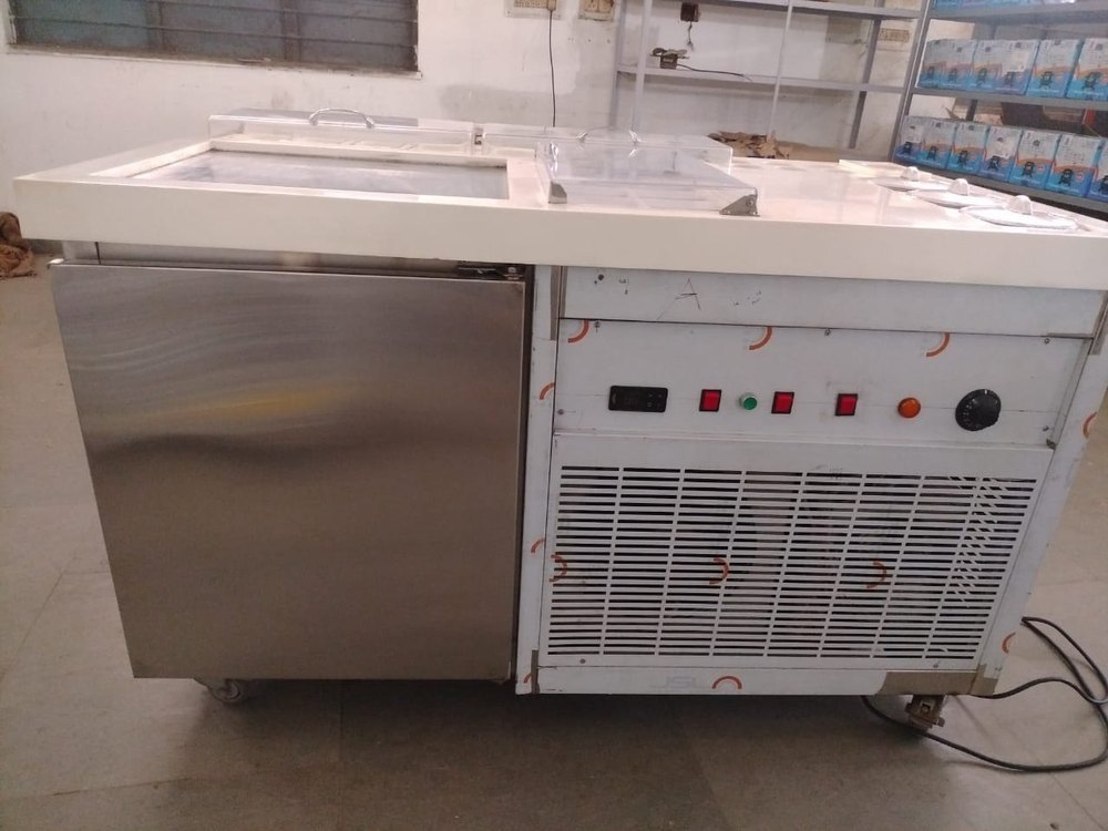 Stainless Steel Cold Stone Ice Cream Machine, Capacity: 24-28 L/H