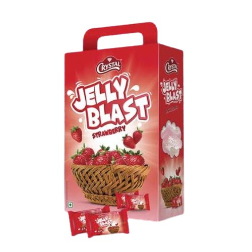 Crystal Red Strawberry Jelly, Packaging Type: Paper Box, Carton