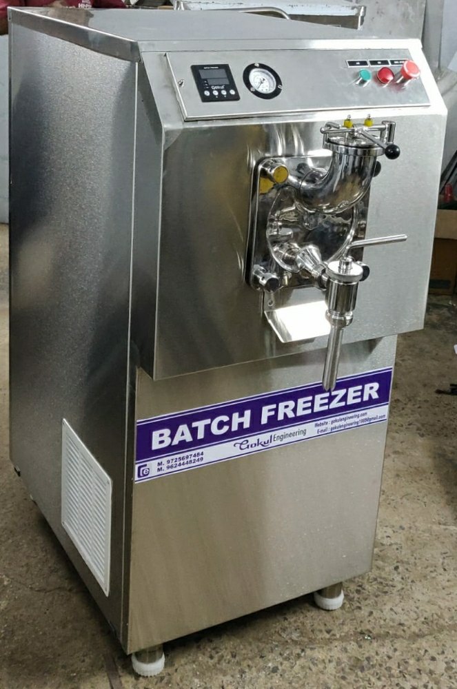 Gokul Engineering Stainless Steel 40L Ice Cream Batch Freezer, Automation Grade: Automatic