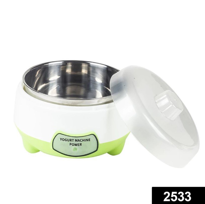 Deepti 2533 Yogurt Maker Machine, Stainless Steel Inner Container Electric Yogurt Maker