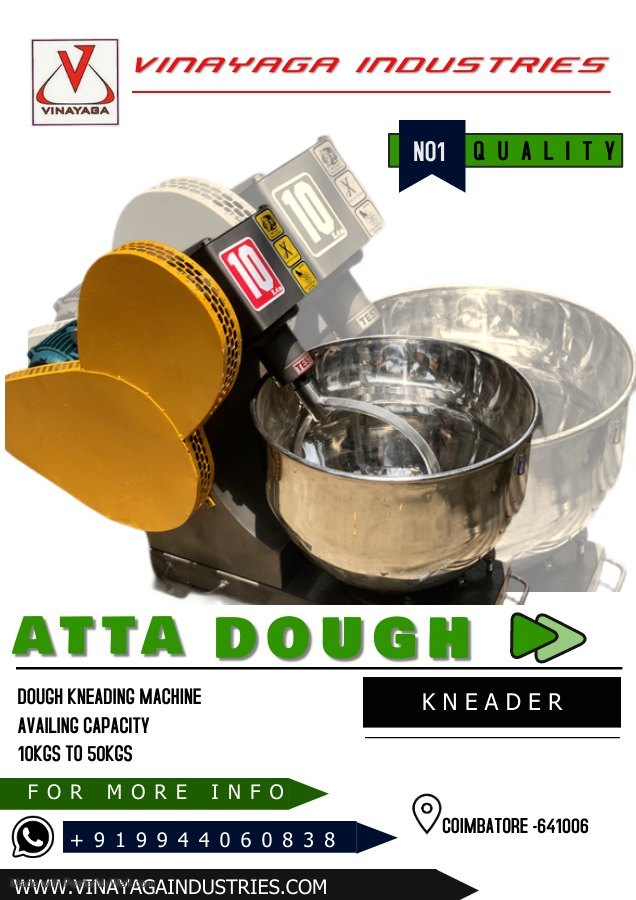 Commercial Dough Kneader, Capacity: 10-50KG