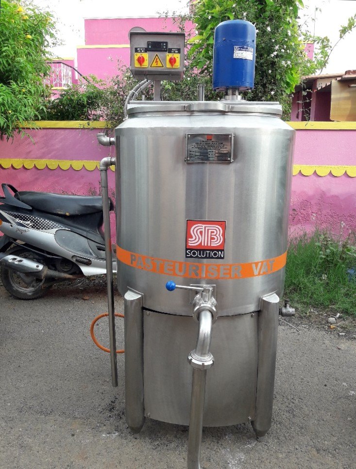 Vat Pasteurizer Machine, Capacity: 100-1000 Lts