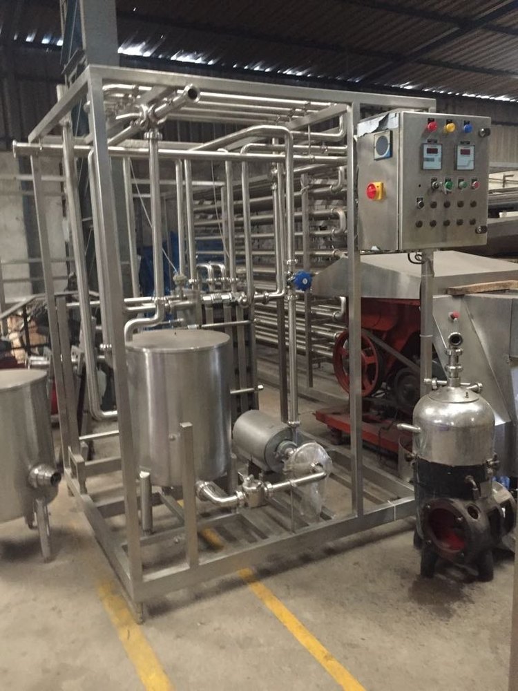 Milk Pasteurizer Plant, Capacity: 1000 litres/hr