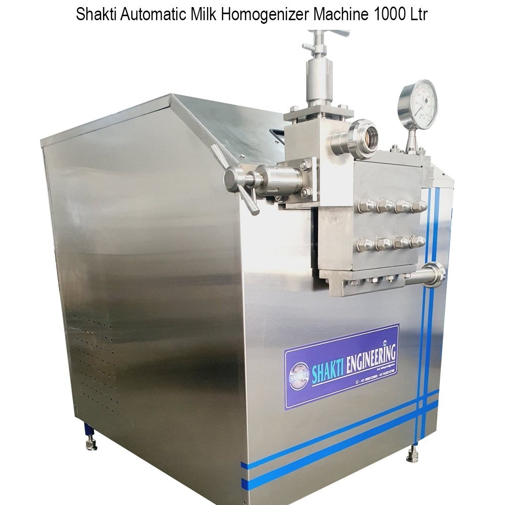 250 Bar Shakti Automatic Milk Homogenizer Machine, Capacity: 1000 Litre