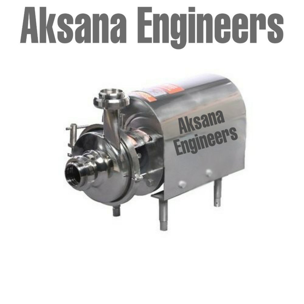 Aksana Engineers Stainless Steel Sanitary Milk Centrifugal Pump, Material Grade: SS304, Max Flow Rate: 32000 Liter Per Hour