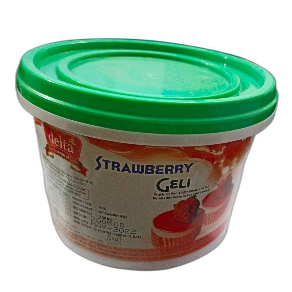 Pink 2.5kg Delta Strawberry Jelly, Packaging Type: Container