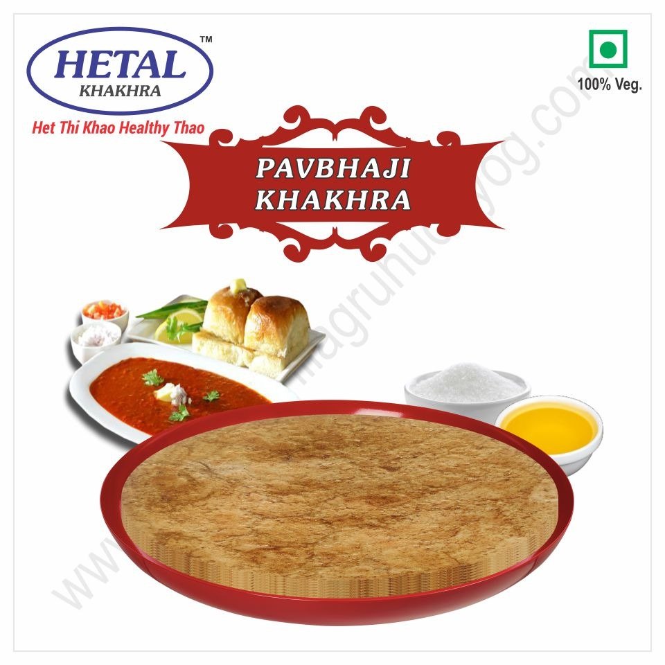 Gujarat Round PAVBHAJI KHAKHRA, Packaging Type: Vacuum Pack, 6 Month img