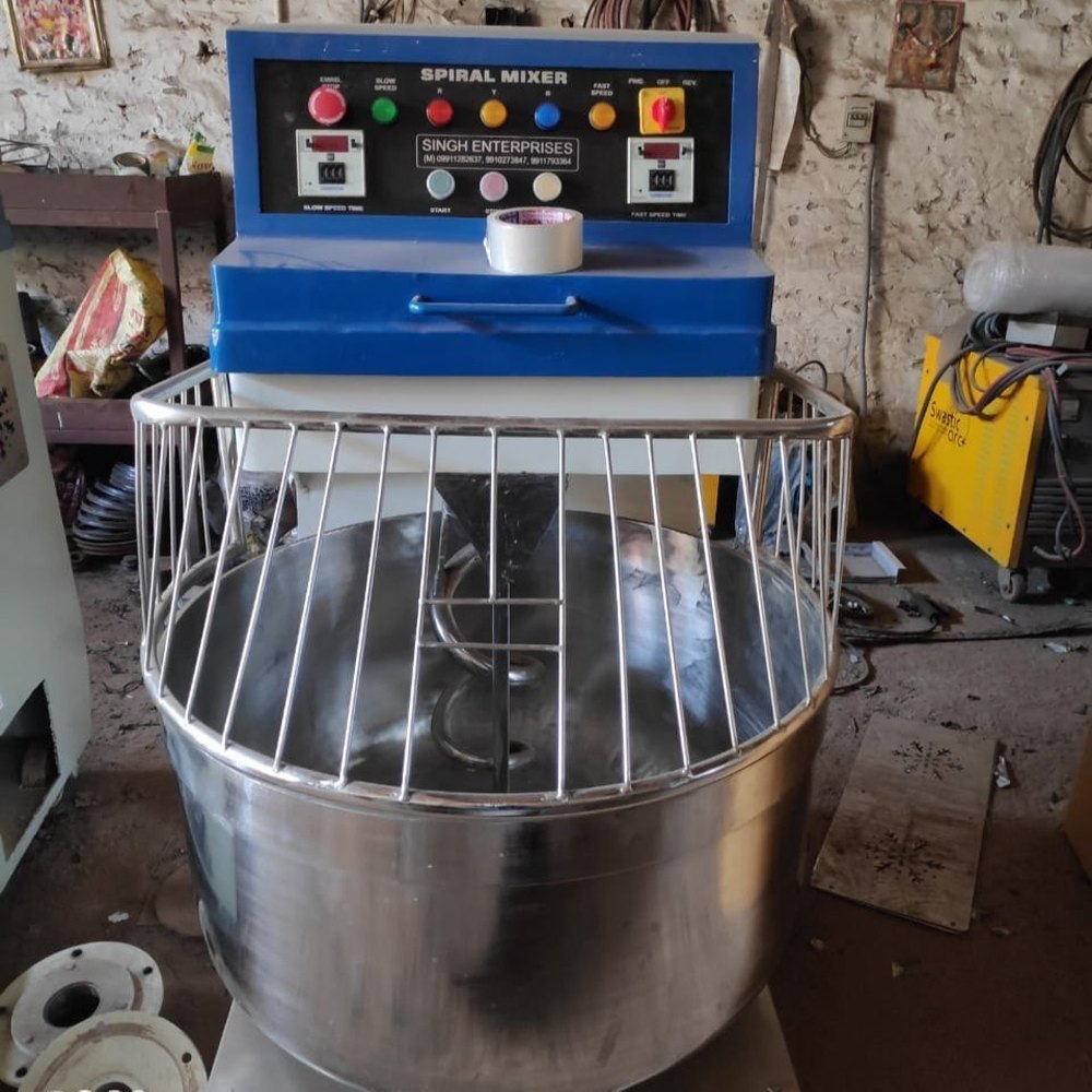 Stainless Steel Removable Bowl 30 Kg Spiral Mixer