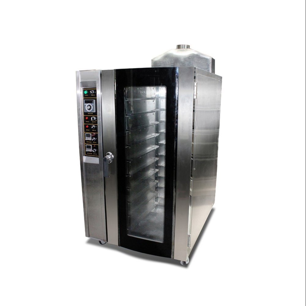 Stainless Steel 10 Tray Rotary Rack Oven