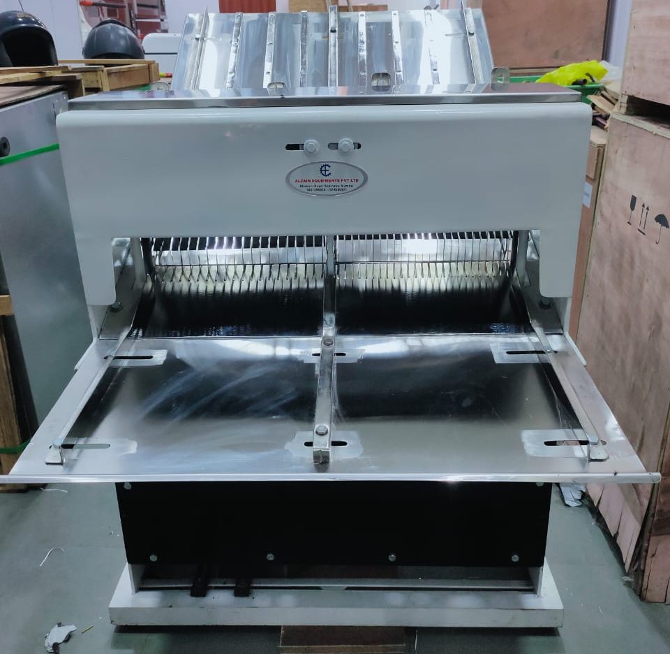 Stainless Steel Automatic Double Frame Bread Slicer, Capacity: 500 Loaf/Hr