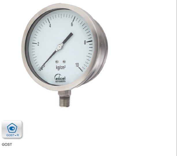 Excel Analog Solid Front Pressure Gauge